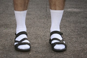 What not to wear on a date: Socks with Sandals