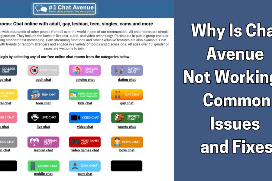 Why Is Chat Avenue Not Working? Common Issues and Fixes